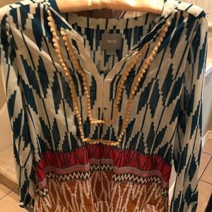 Mauve by Anthropologie tribal top